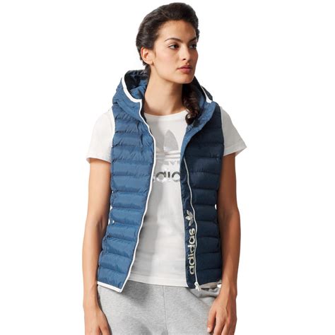 adidas slim veste blau damen|Blau .